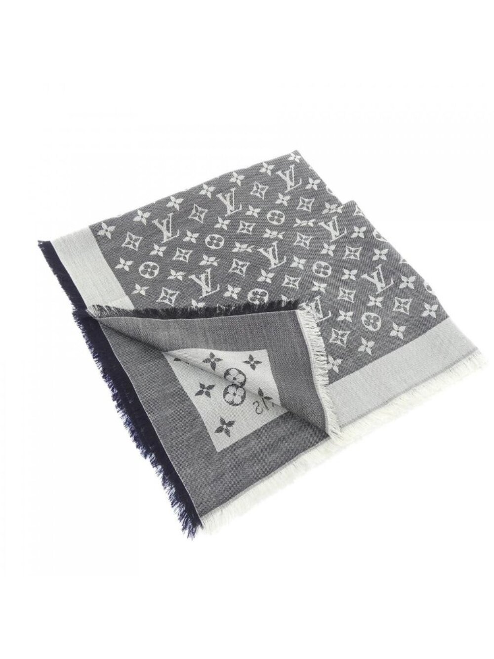 Louis Vuitton Monogram Denim Shawl Scarf